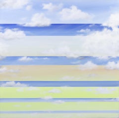 Inspired Vision 2 - Original Striped Abstract Landscape Sky Painting