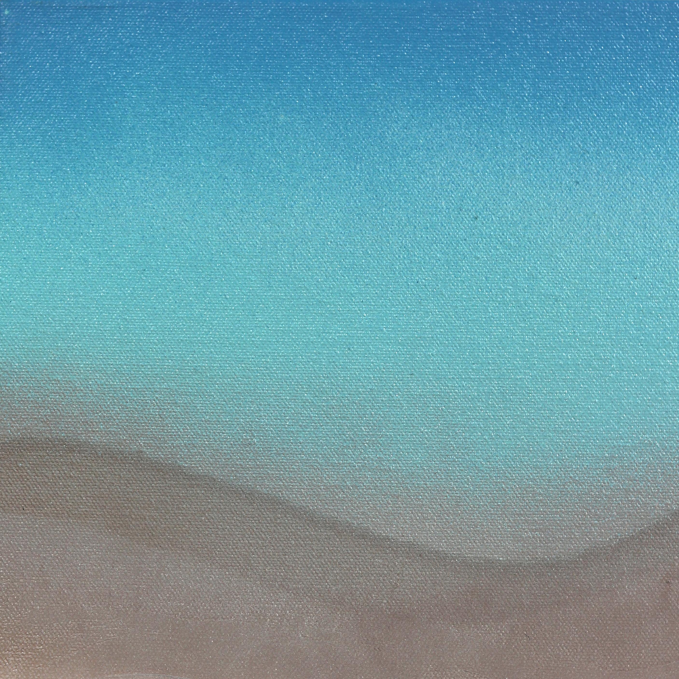 Aquarelles méditerranéennes 2  -  Œuvre d'art abstraite originale avec texture, résine - Contemporain Painting par Nichole McDaniel