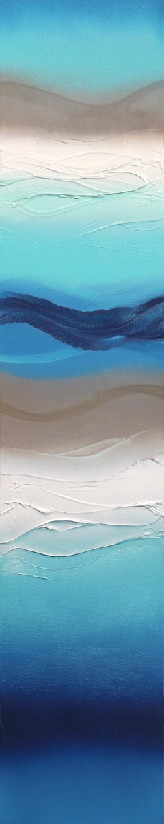 Mediterranean Waters 2  -  Original Abstract Artwork with Texture, Resin