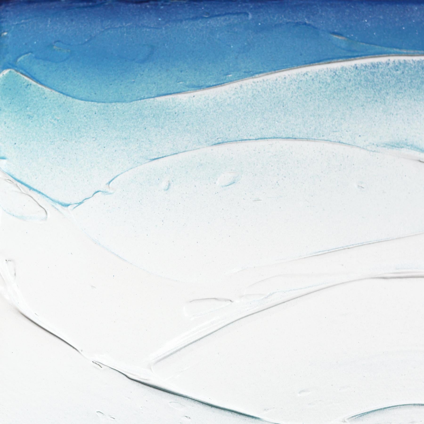 Acque del Mediterraneo 3  -  Opera d'arte astratta originale con texture, resina - Painting Contemporaneo di Nichole McDaniel