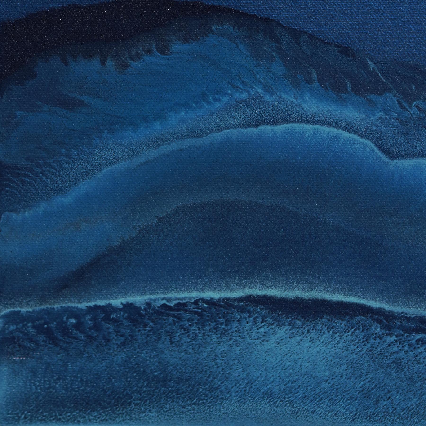 Acque del Mediterraneo 3  -  Opera d'arte astratta originale con texture, resina in vendita 2