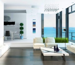 Mediterranean Waters 5  -  Original Abstract Artwork with Texture, Resin