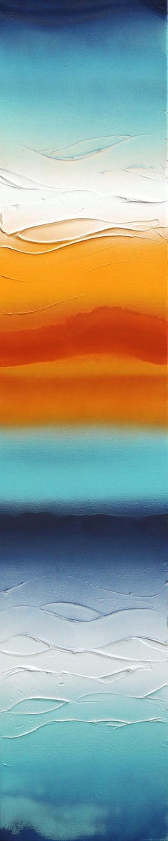 Bañada por el sol 3  -  Obra de Arte Abstracta Original con Textura, Resina