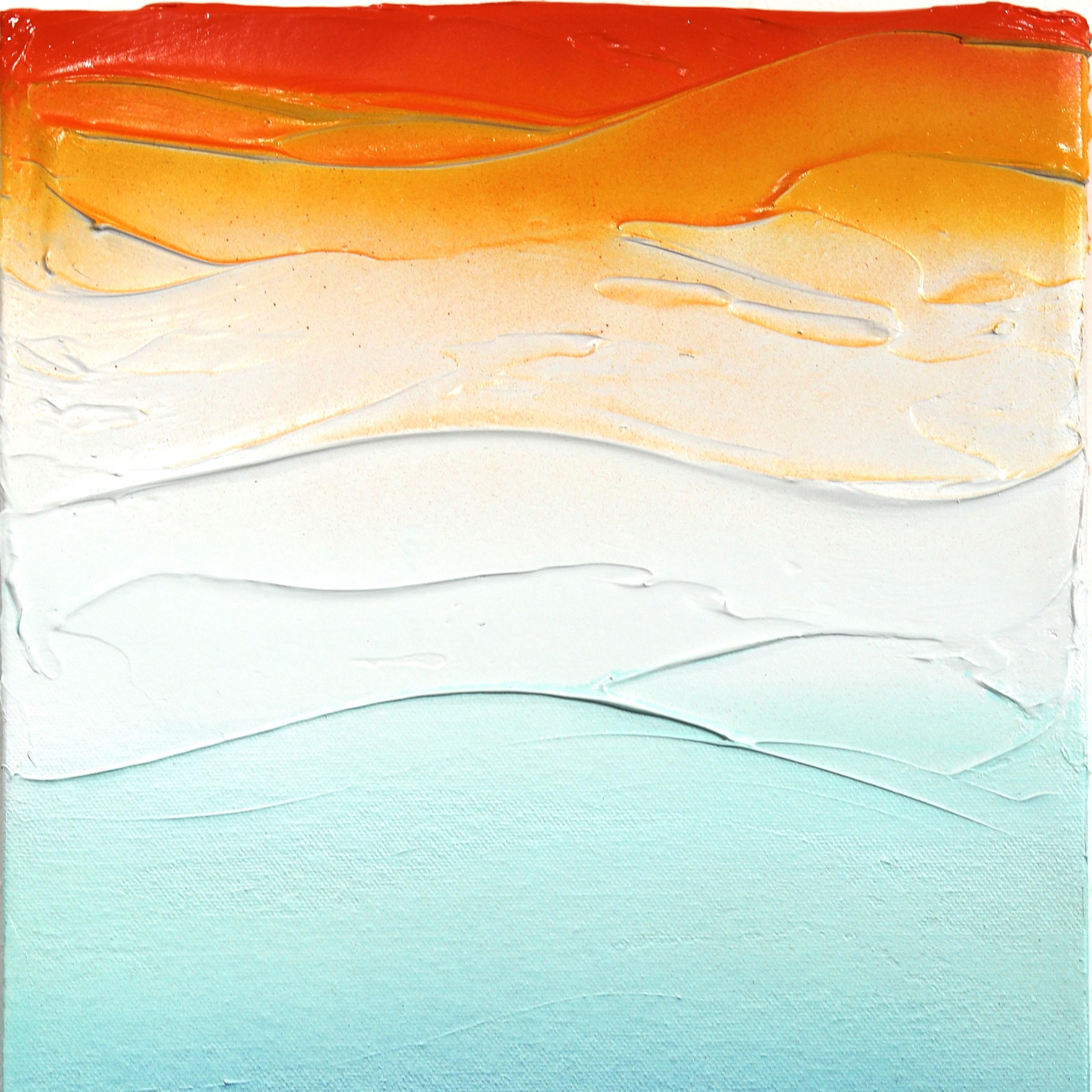 Sunkissed 4  -  Original Abstract Artwork with Texture, Resin - Contemporary Painting by Nichole McDaniel