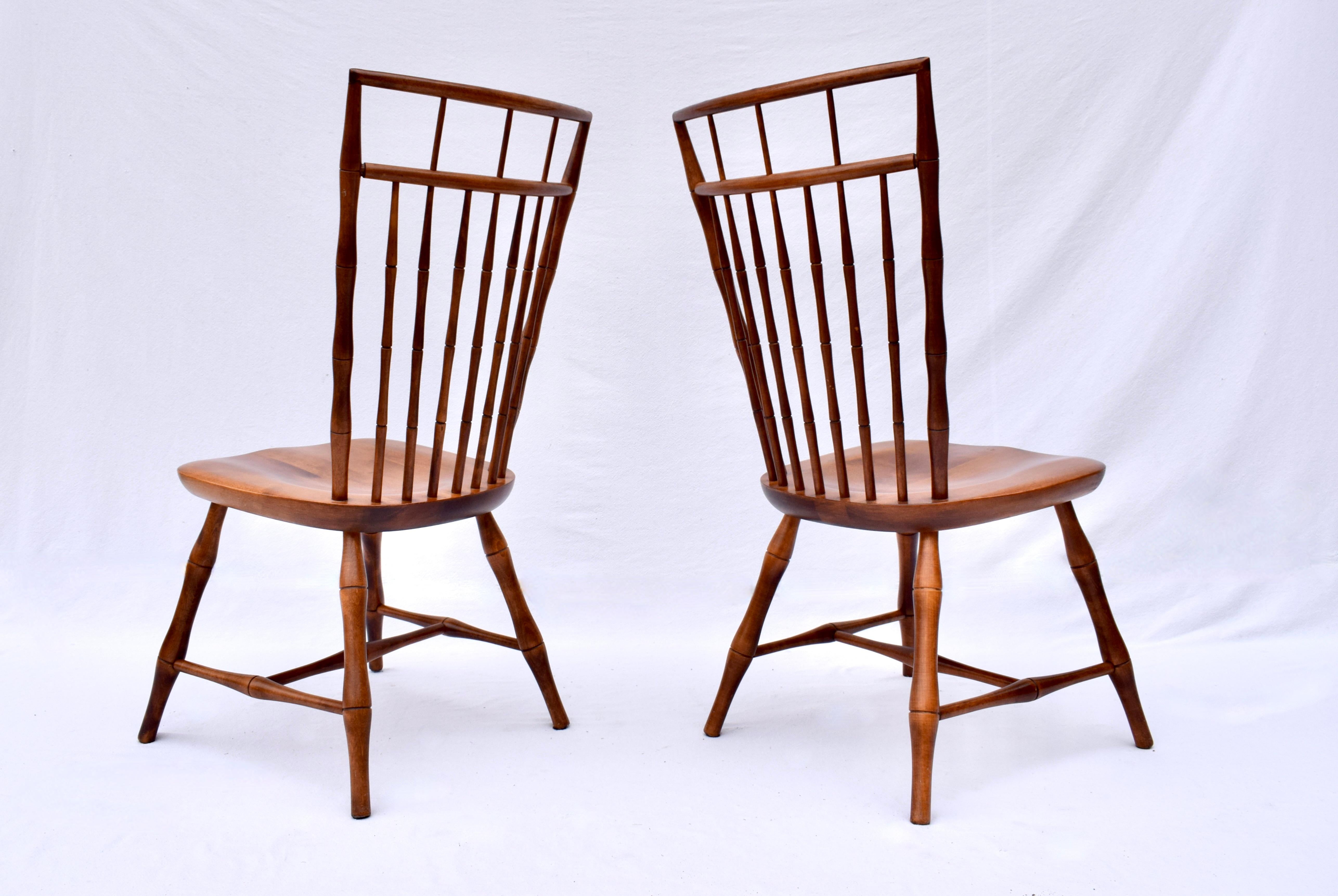 Nichols & Stone Birdcage Windsor Dining Chairs In Good Condition For Sale In Southampton, NJ