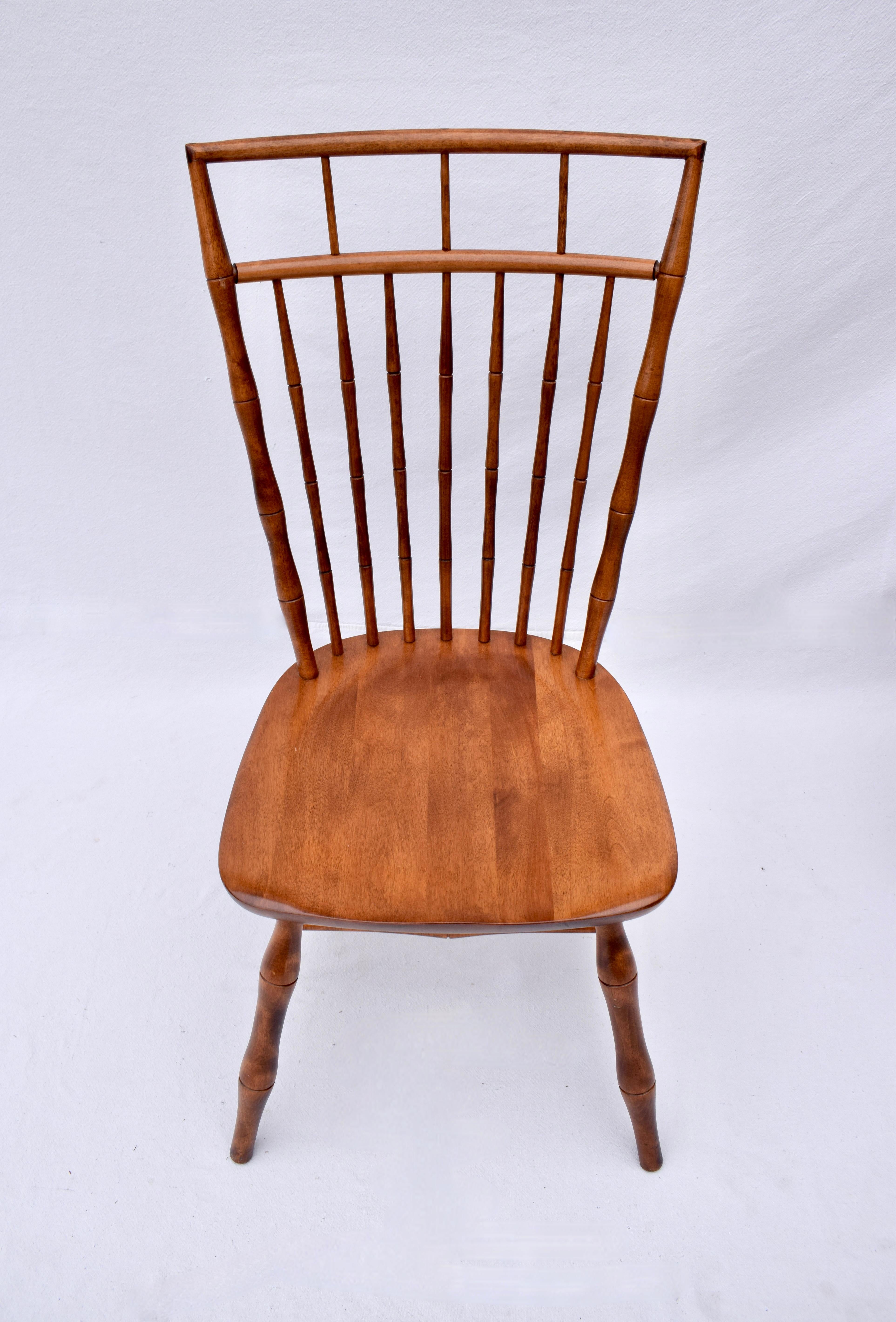 Maple Nichols & Stone Birdcage Windsor Dining Chairs For Sale