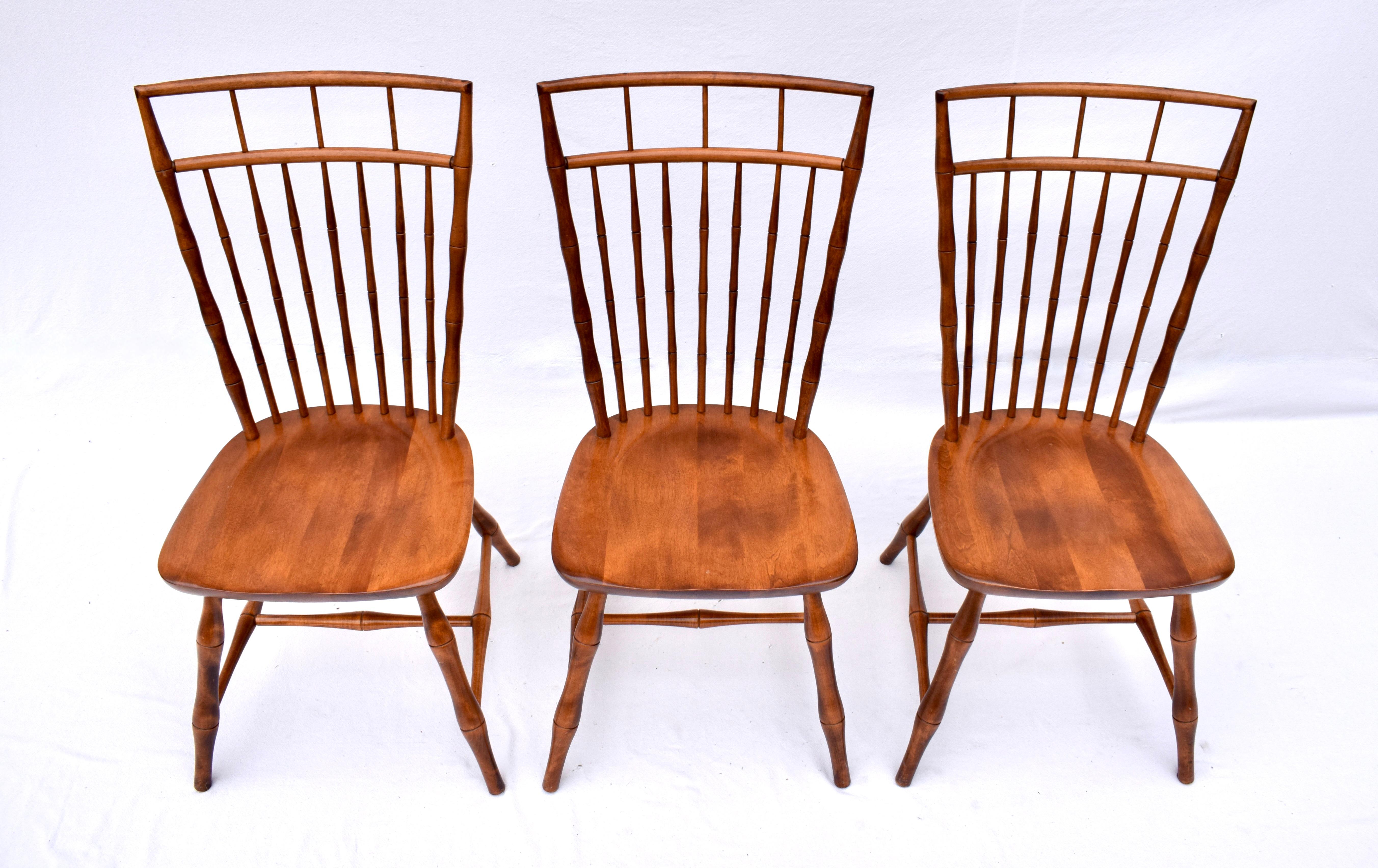 Nichols & Stone Birdcage Windsor Dining Chairs For Sale 3