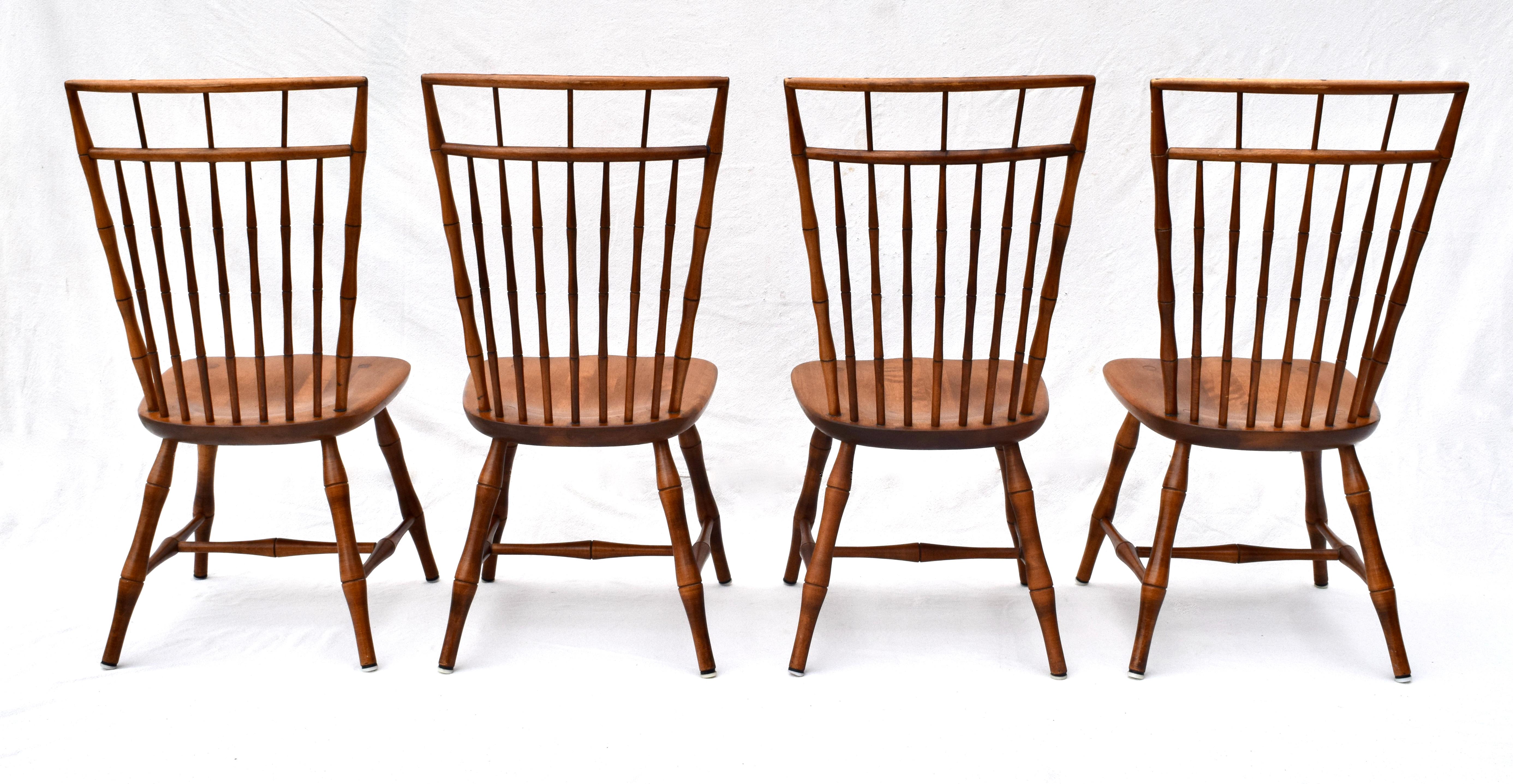 American Nichols & Stone Birdcage Windsor Dining Chairs, Set of 6