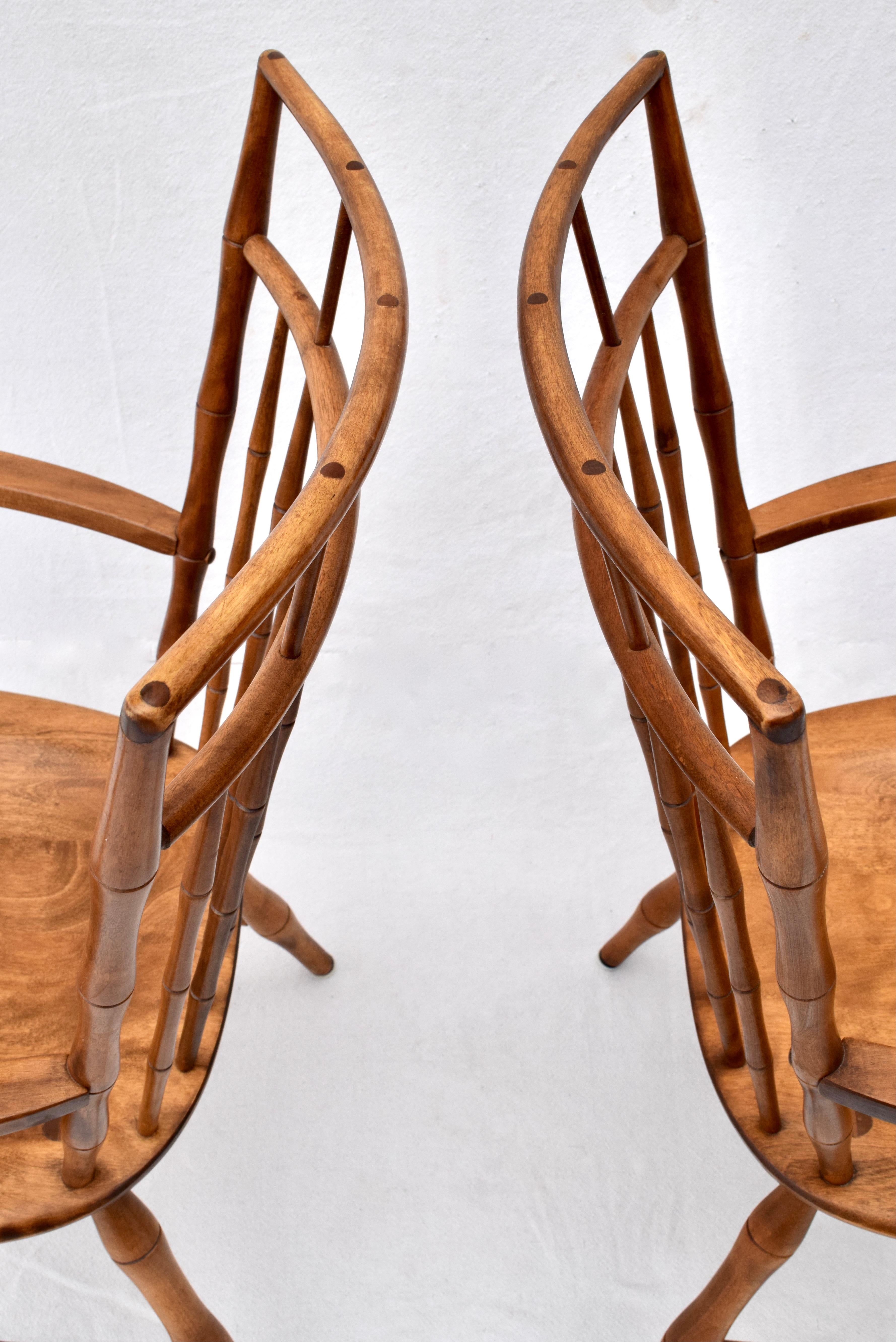 20th Century Nichols & Stone Birdcage Windsor Dining Chairs, Set of 6