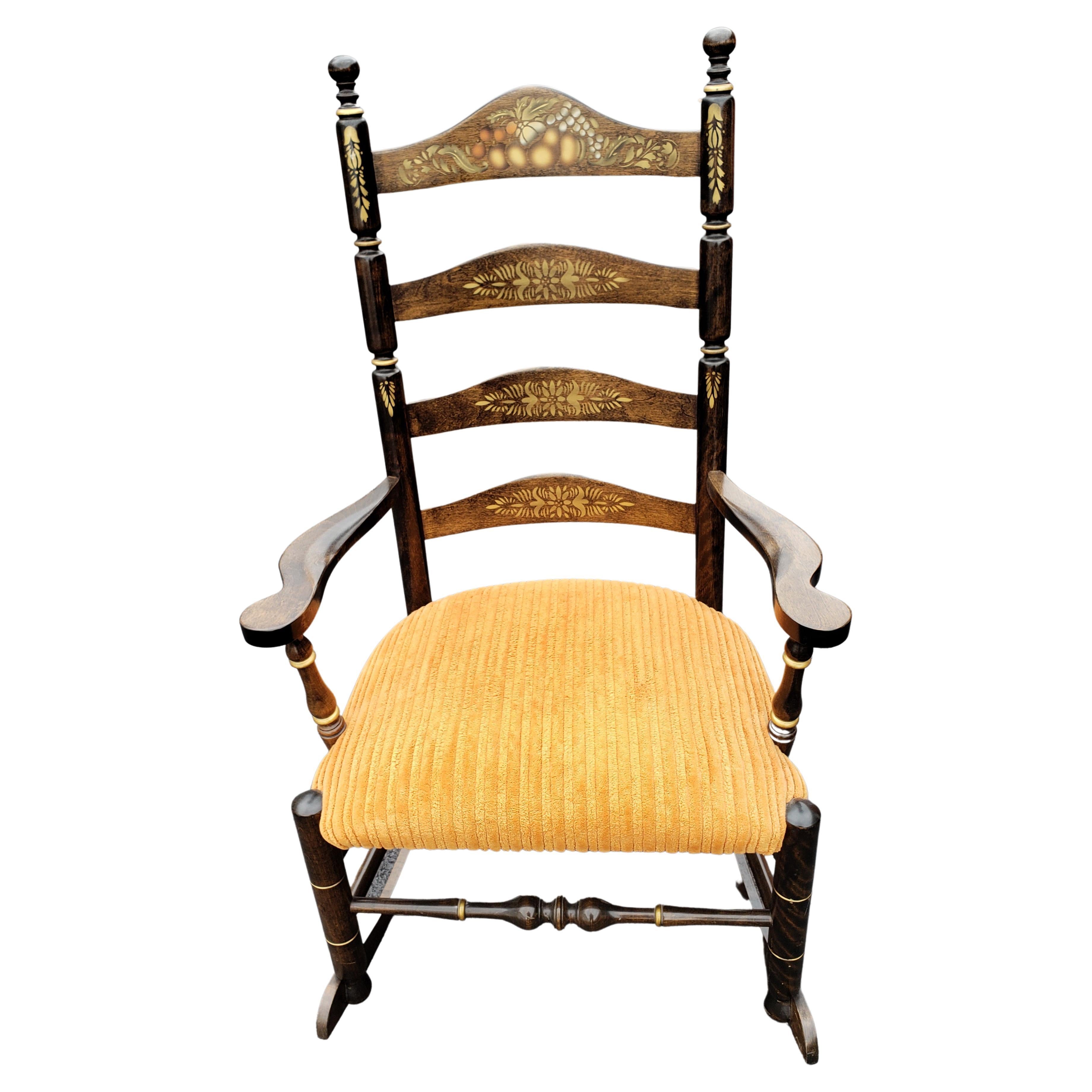 Nichols & Stone Hitchcock Style Rocking Chair in Honor of U.S. Gen. Thayer For Sale