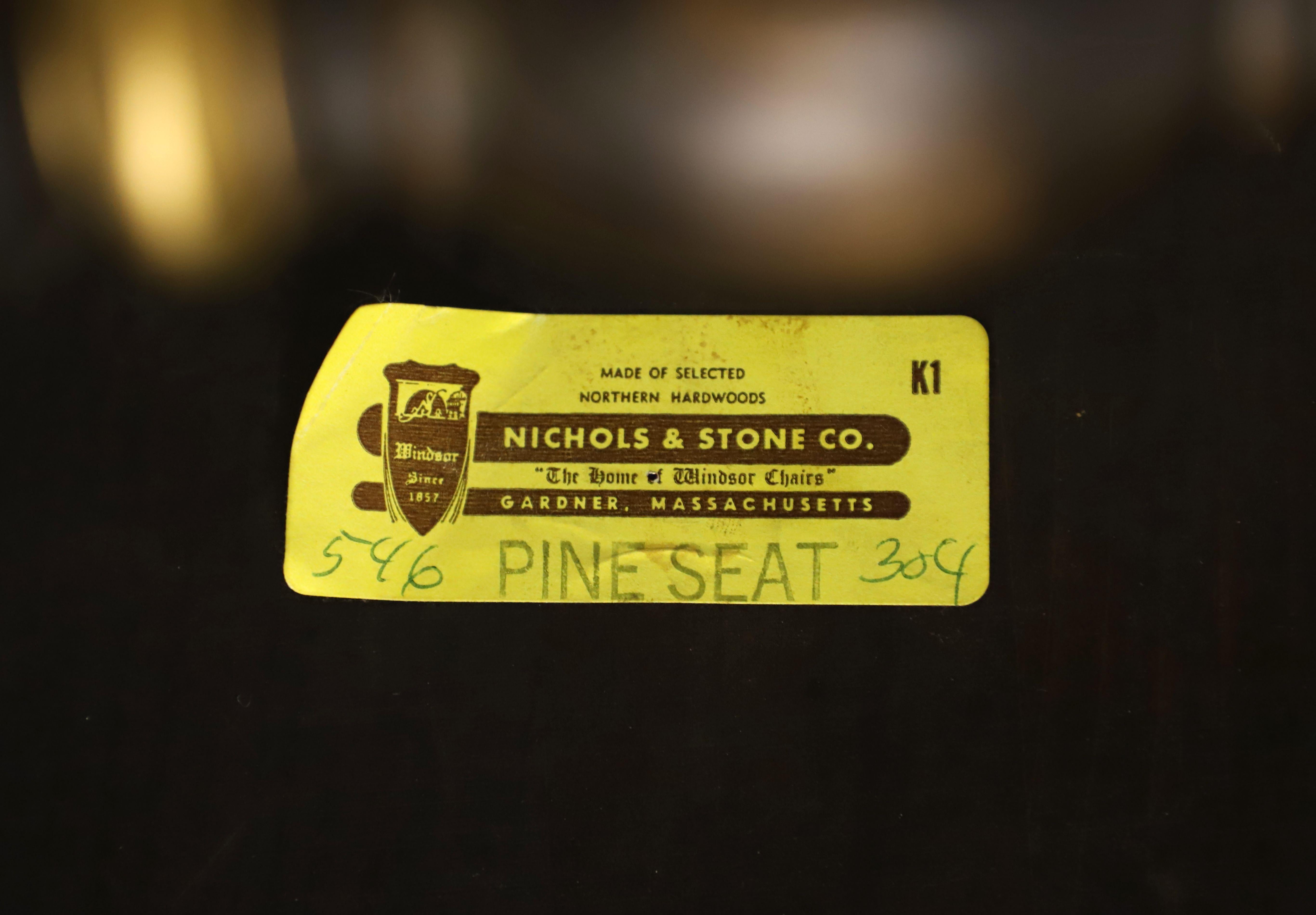Hardwood NICHOLS & STONE Pine Stenciled Windsor Rocking Chair