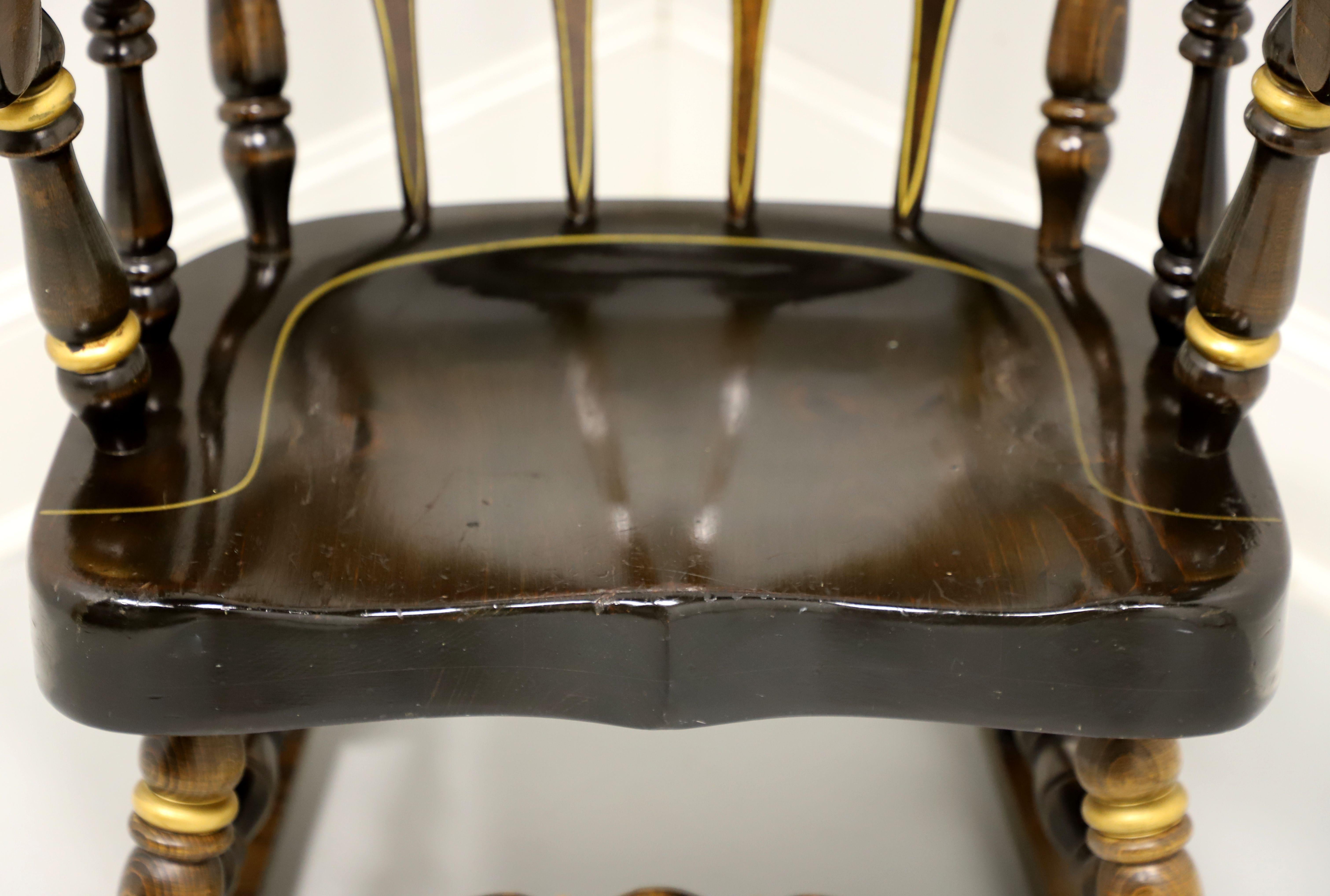 American NICHOLS & STONE Pine Stenciled Windsor Rocking Chair