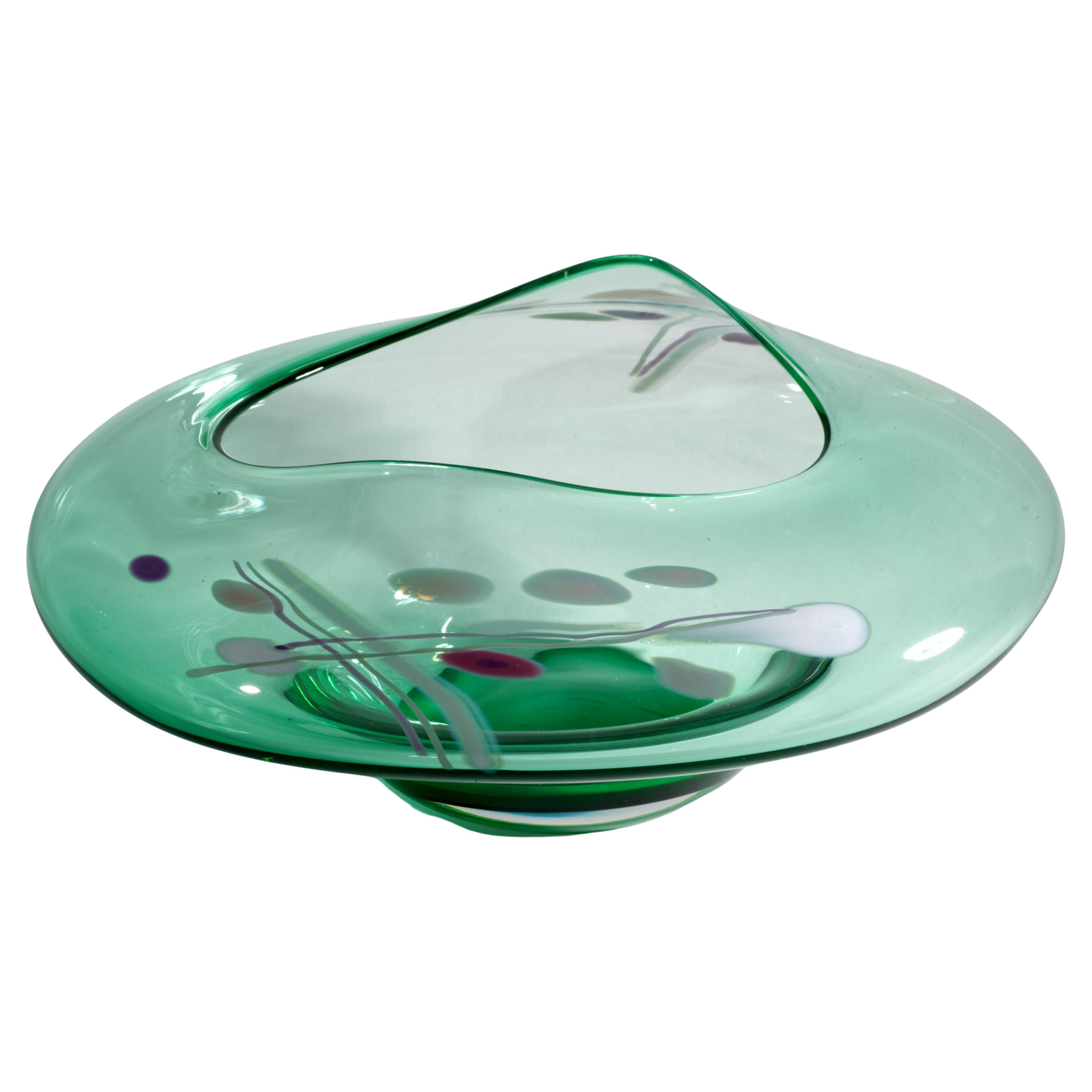 Bol en verre fusionné Nicholson, 1992, American Art Studio Glass