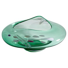 Bol en verre fusionné Nicholson, 1992, American Art Studio Glass