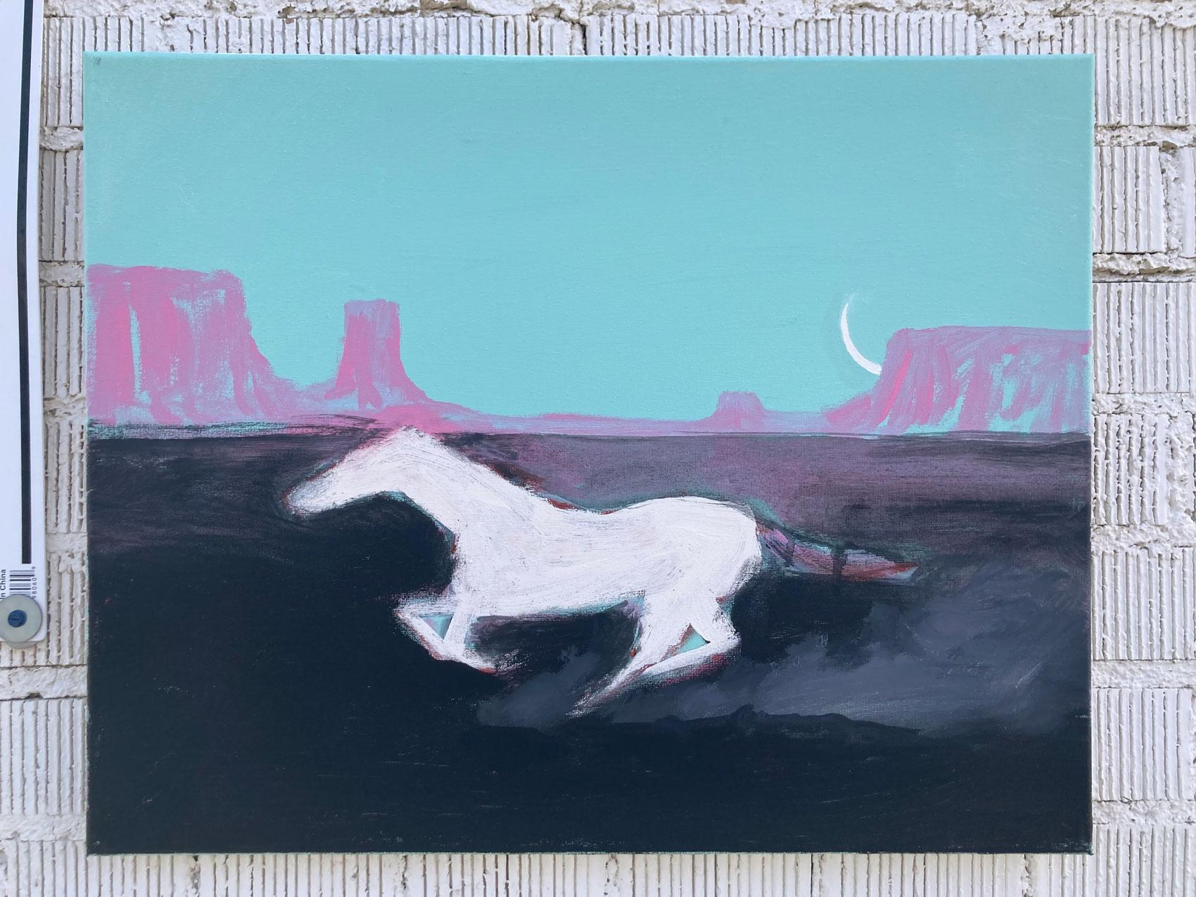 Moon Runner, Original Painting 1