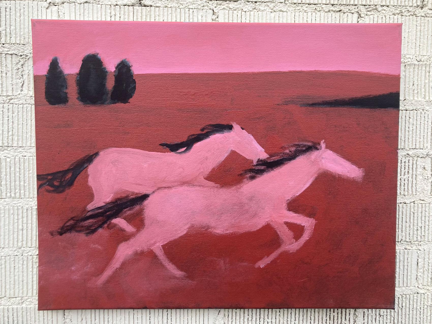 Pink Runners, Original Painting 1