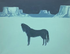 Blue Horse, Original Painting