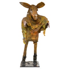 Vintage Nick Bottom Shakespeare's A Midsummer Night's Dream Papier-Mâché Sculpture