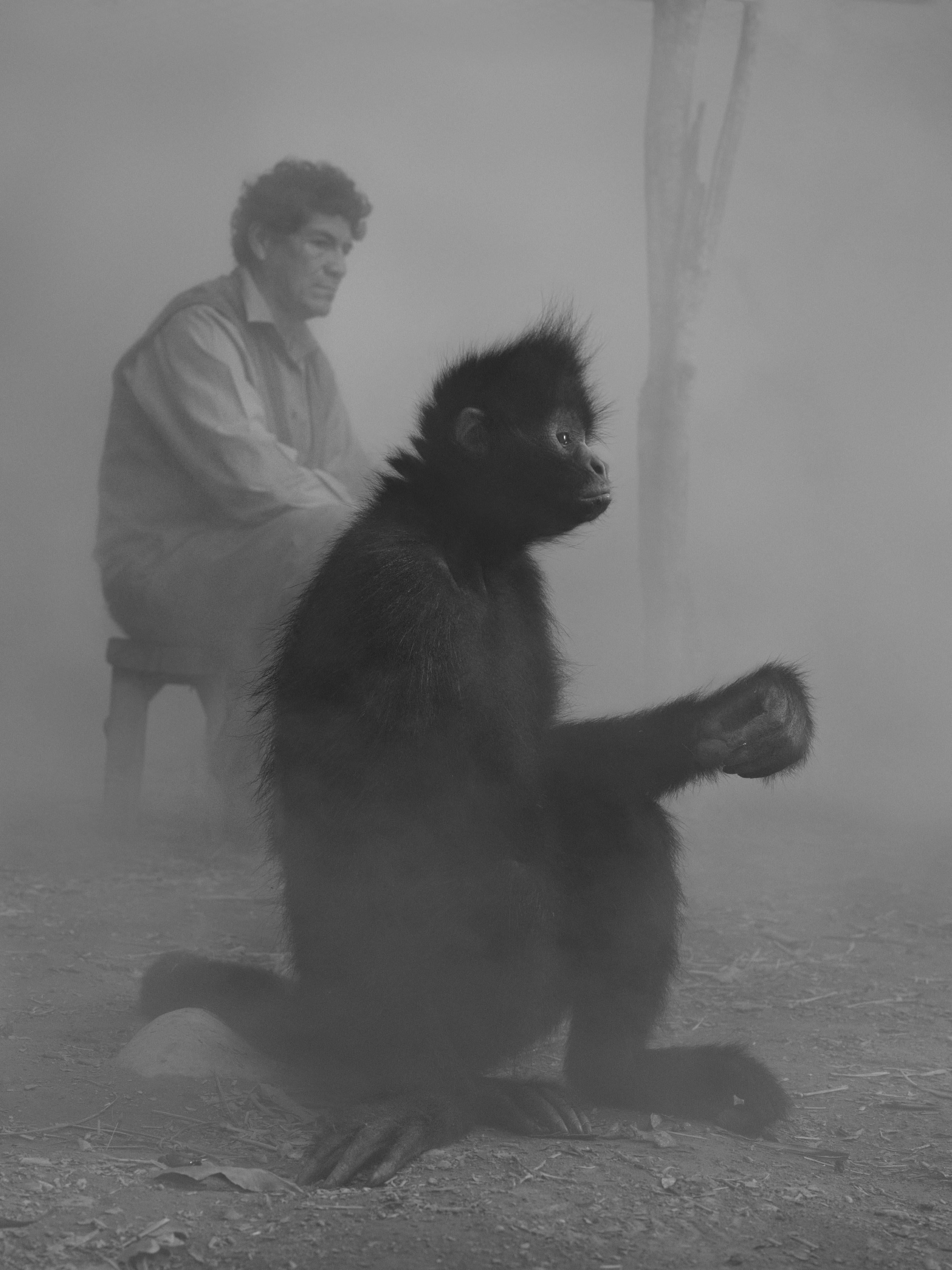 Nick Brandt Black and White Photograph - Lucio and Chascas, Bolivia, 2022