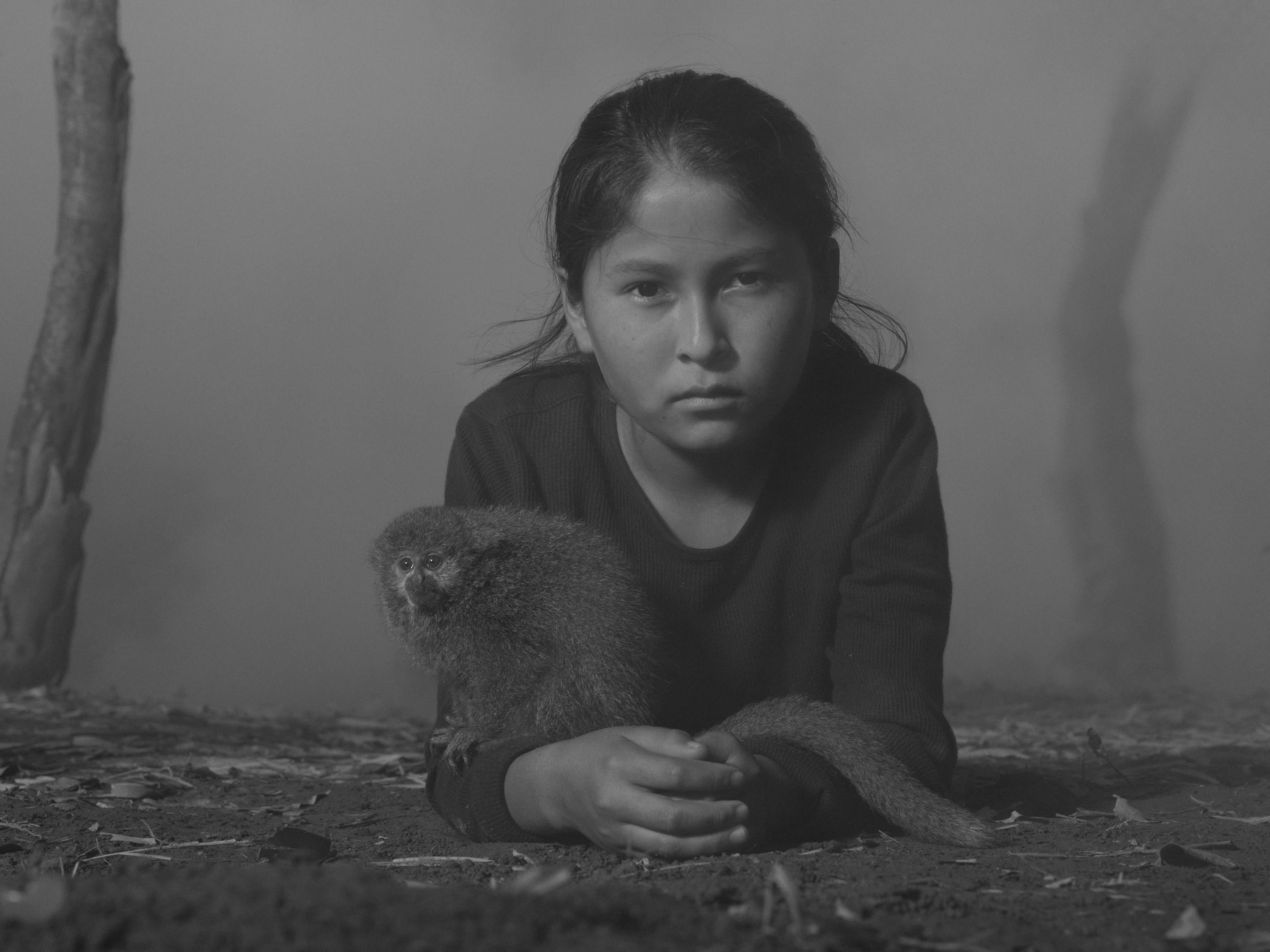 Nick Brandt Black and White Photograph - Marisol and Luka, Bolivia, 2022
