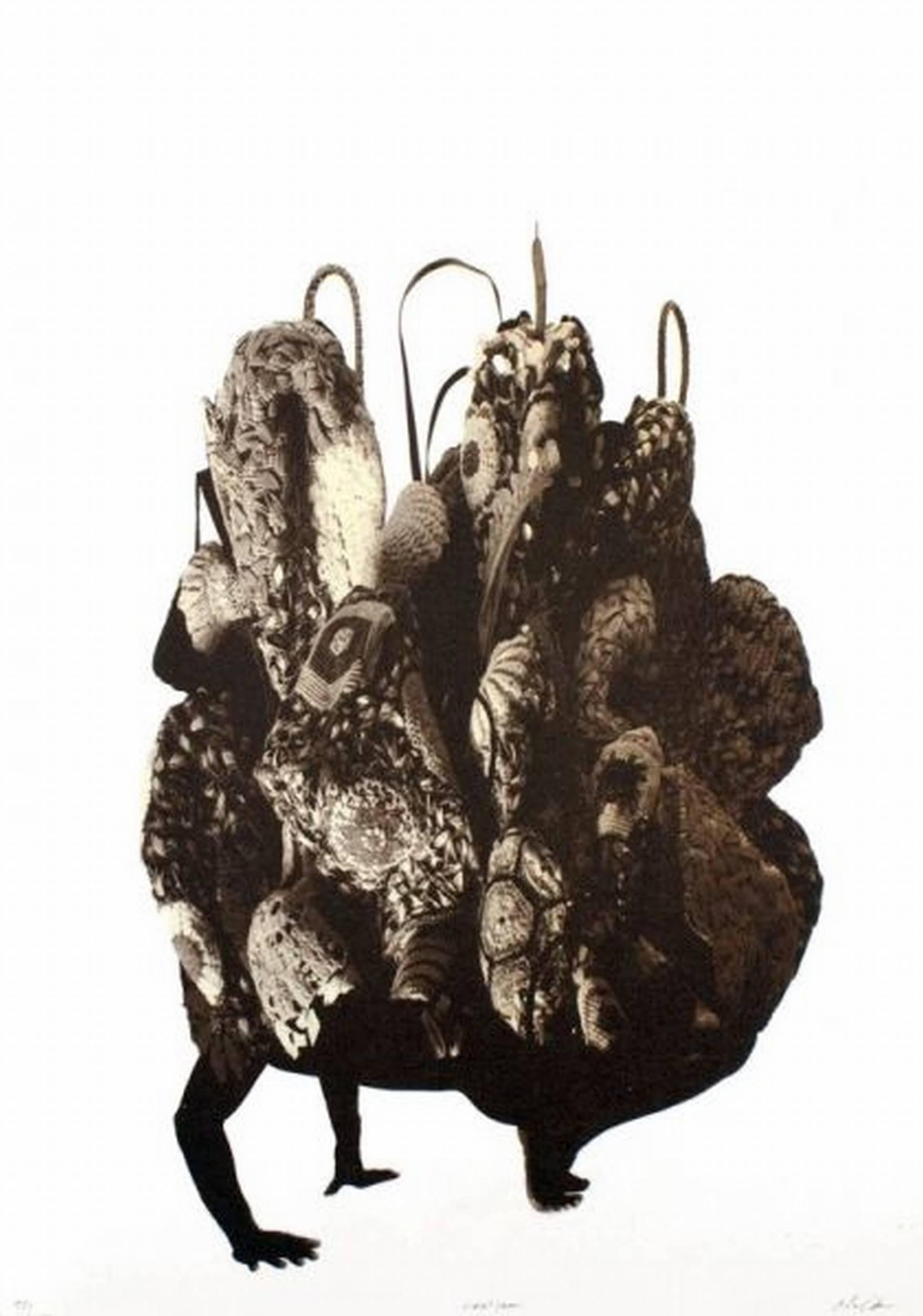 Nick Cave Figurative Print - Amalgam (Brown)