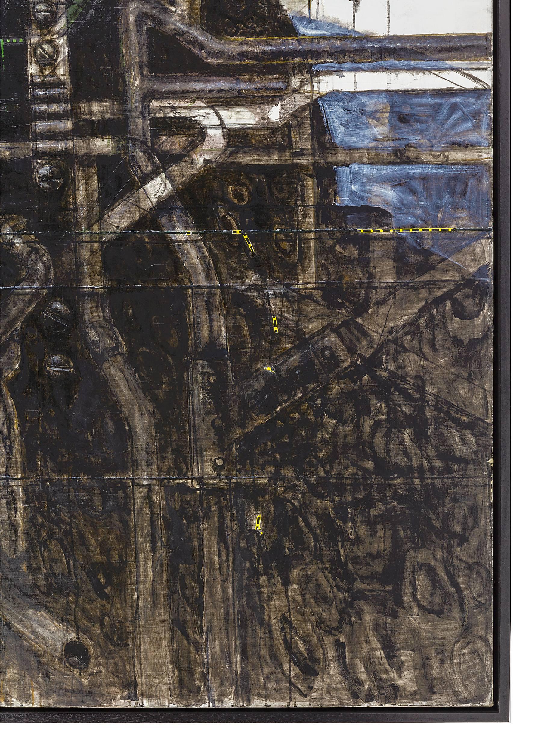 Öl auf Leinwand Gemälde „Untitled“ von Nick de Angelis, USA 2000er Jahre im Zustand „Gut“ im Angebot in New York, NY
