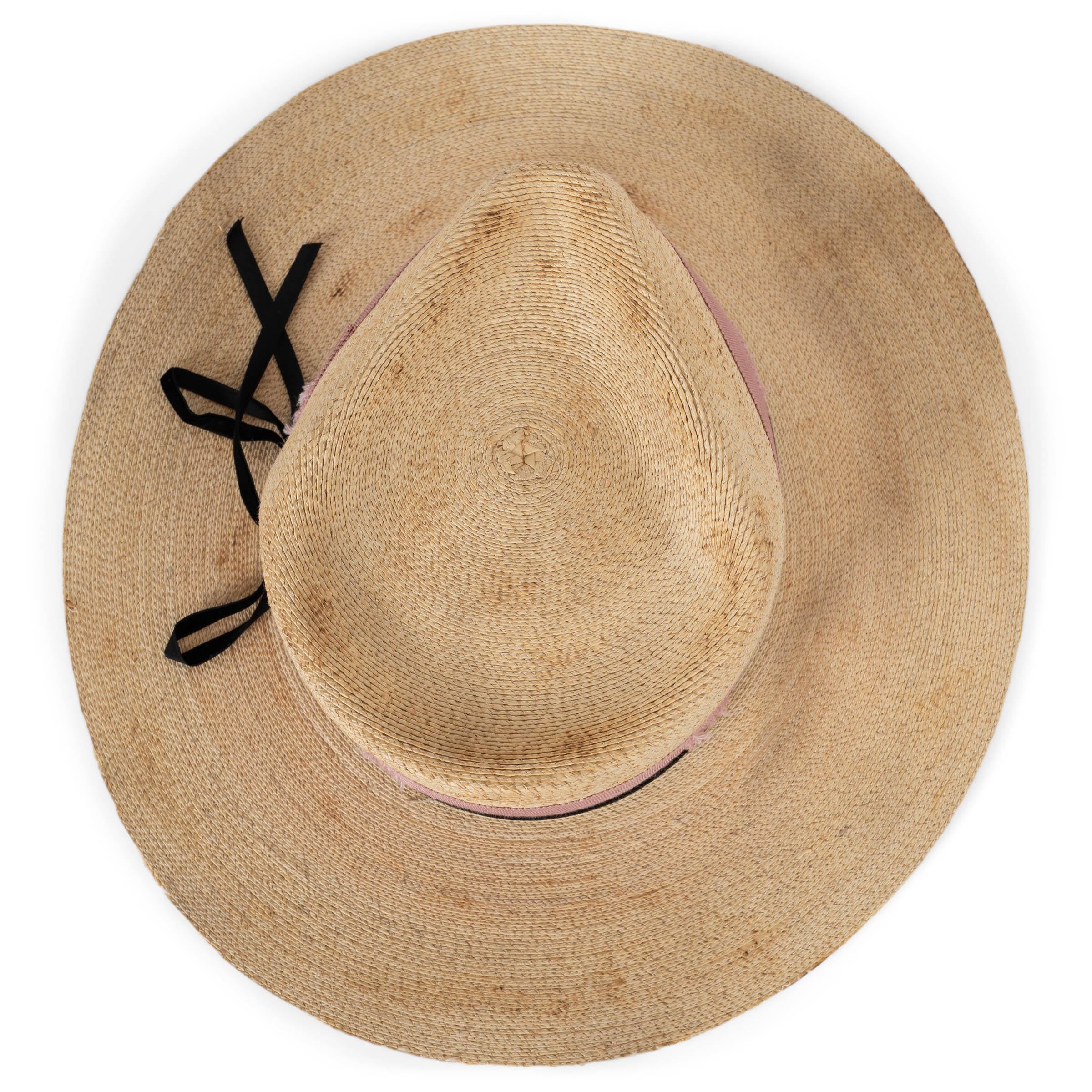 NICK FOUGUET Cappello Fedora PEPE FANJUL in paglia naturale 57 in vendita 1