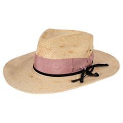NICK FOUGUET Cappello Fedora PEPE FANJUL in paglia naturale 57