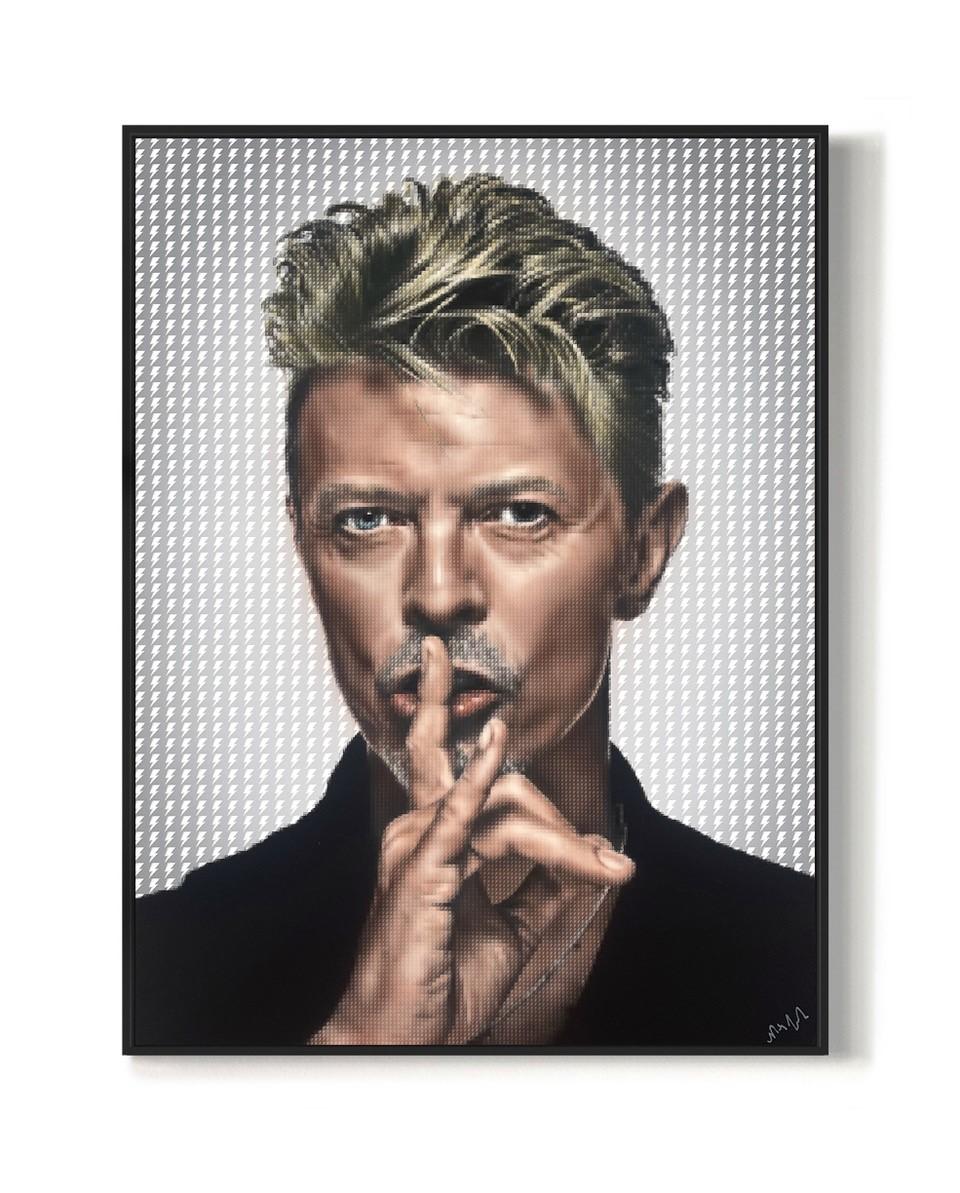 Bowie - Contemporary Mixed Media Art by Nick Holdsworth