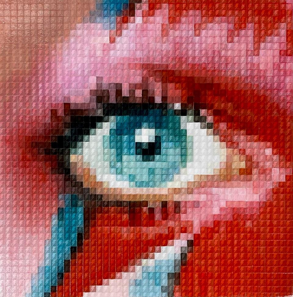 Alladin Sane Eye Study, Alladin – Painting von Nick Holdsworth