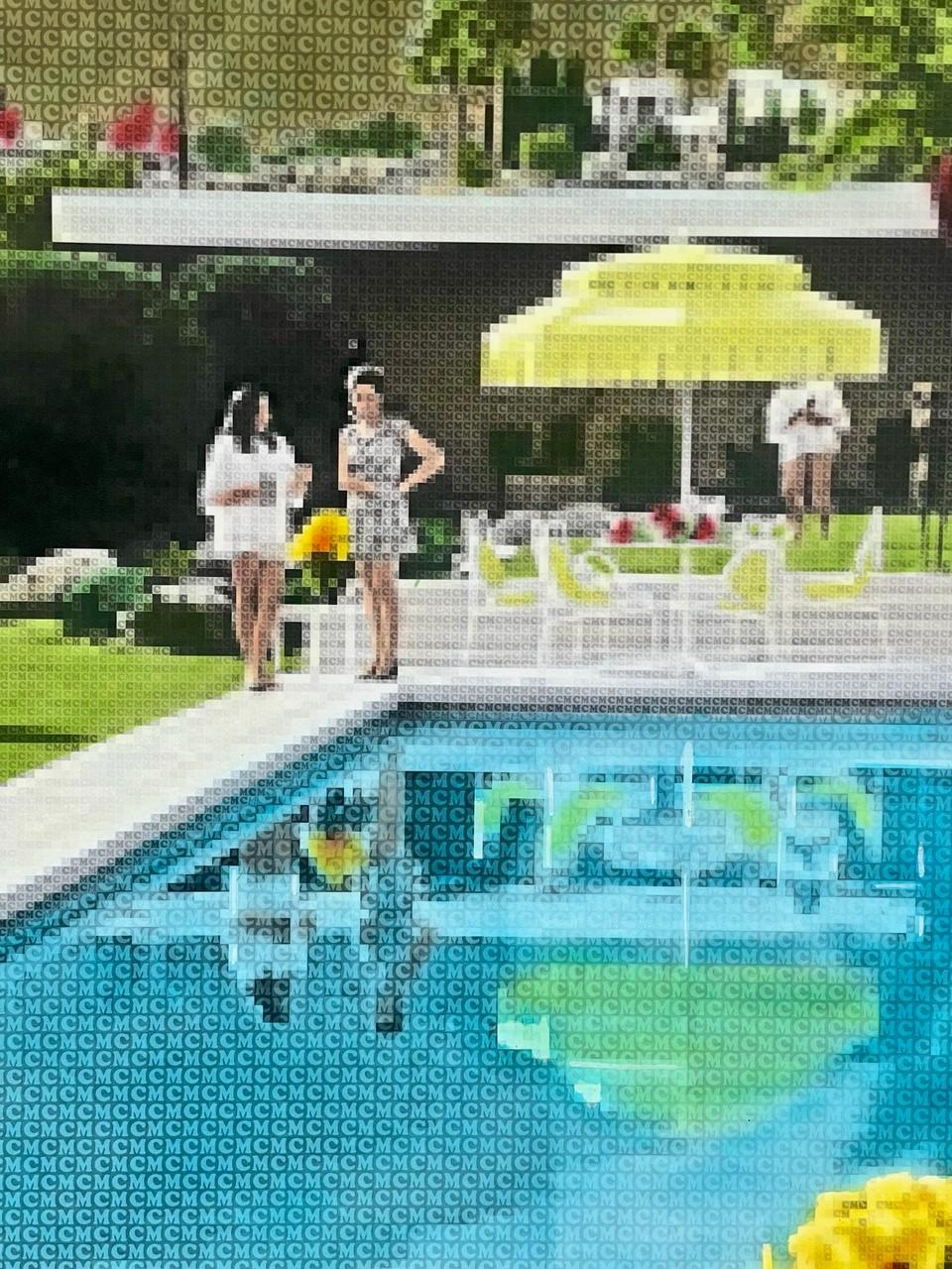 Haus Kaufmann (Grau), Figurative Painting, von Nick Holdsworth