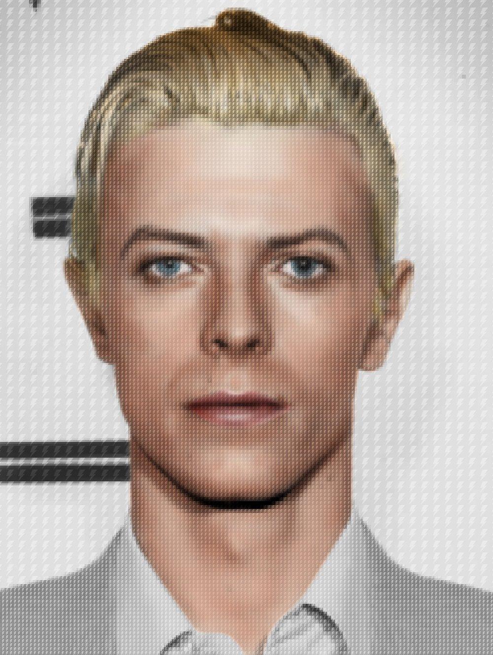 Foto segnaletica di David Bowie - Print Contemporaneo di Nick Holdsworth