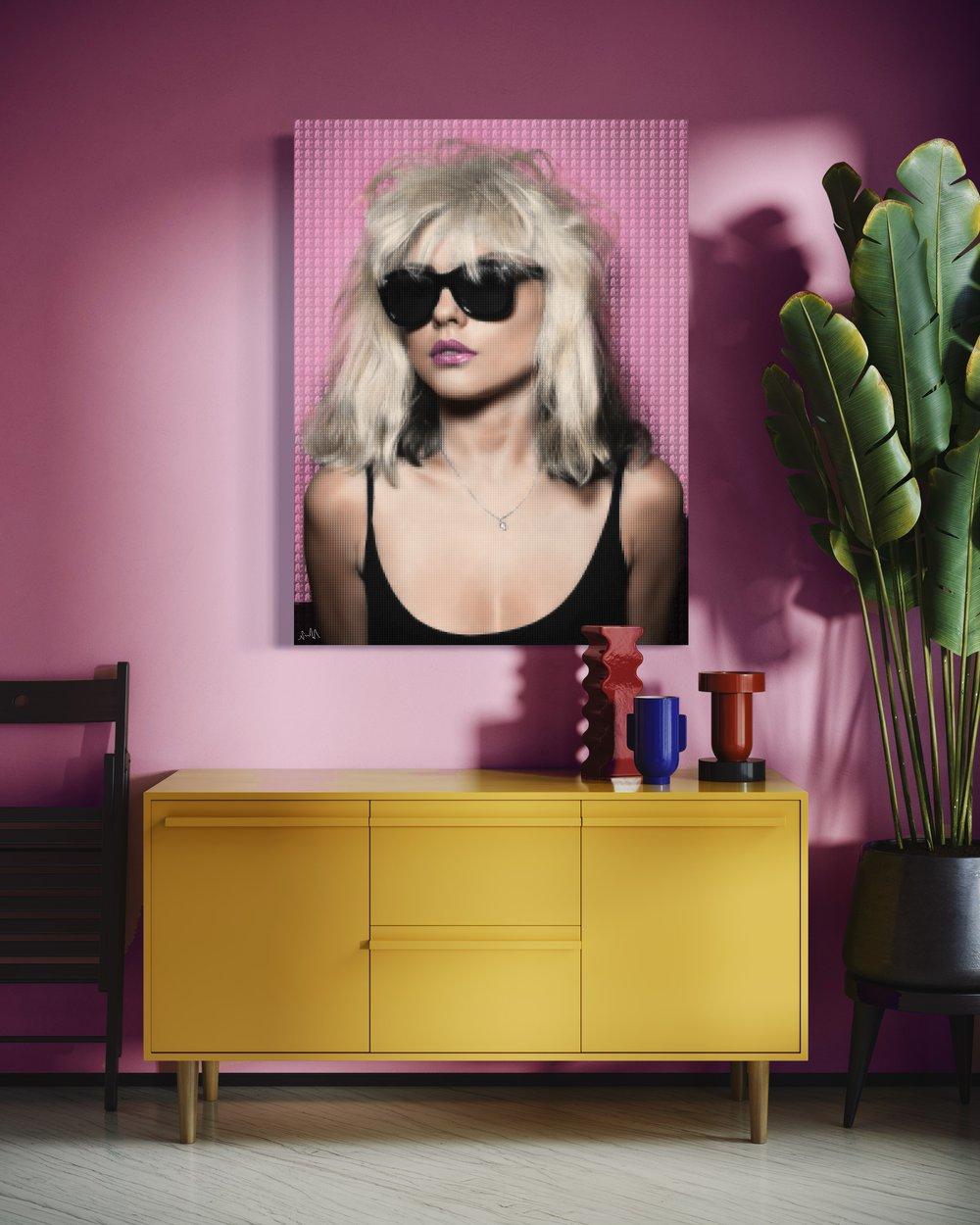 Deluxe signed limited edition acrylic print featuring Debbie Harry

Edition of 20

Nick's artistic process is a captivating blend of modern techniques and nostalgic inspiration. He combines digital manipulation, creative graphics, and hand-painting