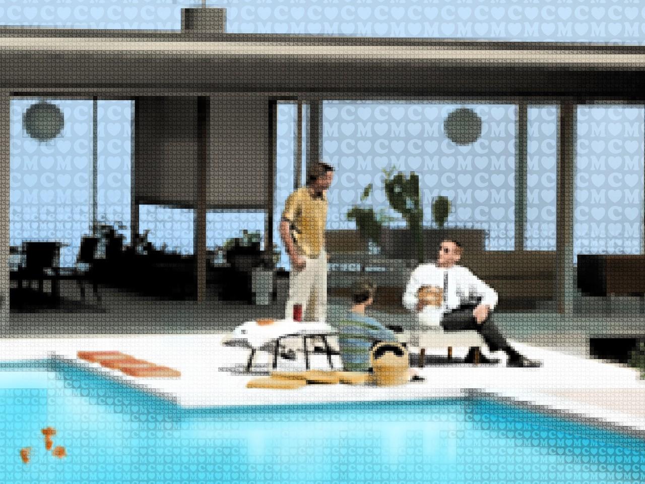Meeting at Stahl House - Print by Nick Holdsworth