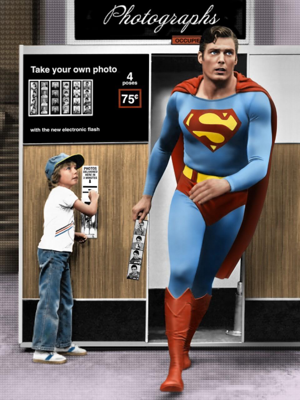 Figurative Print de Nick Holdsworth - Superman