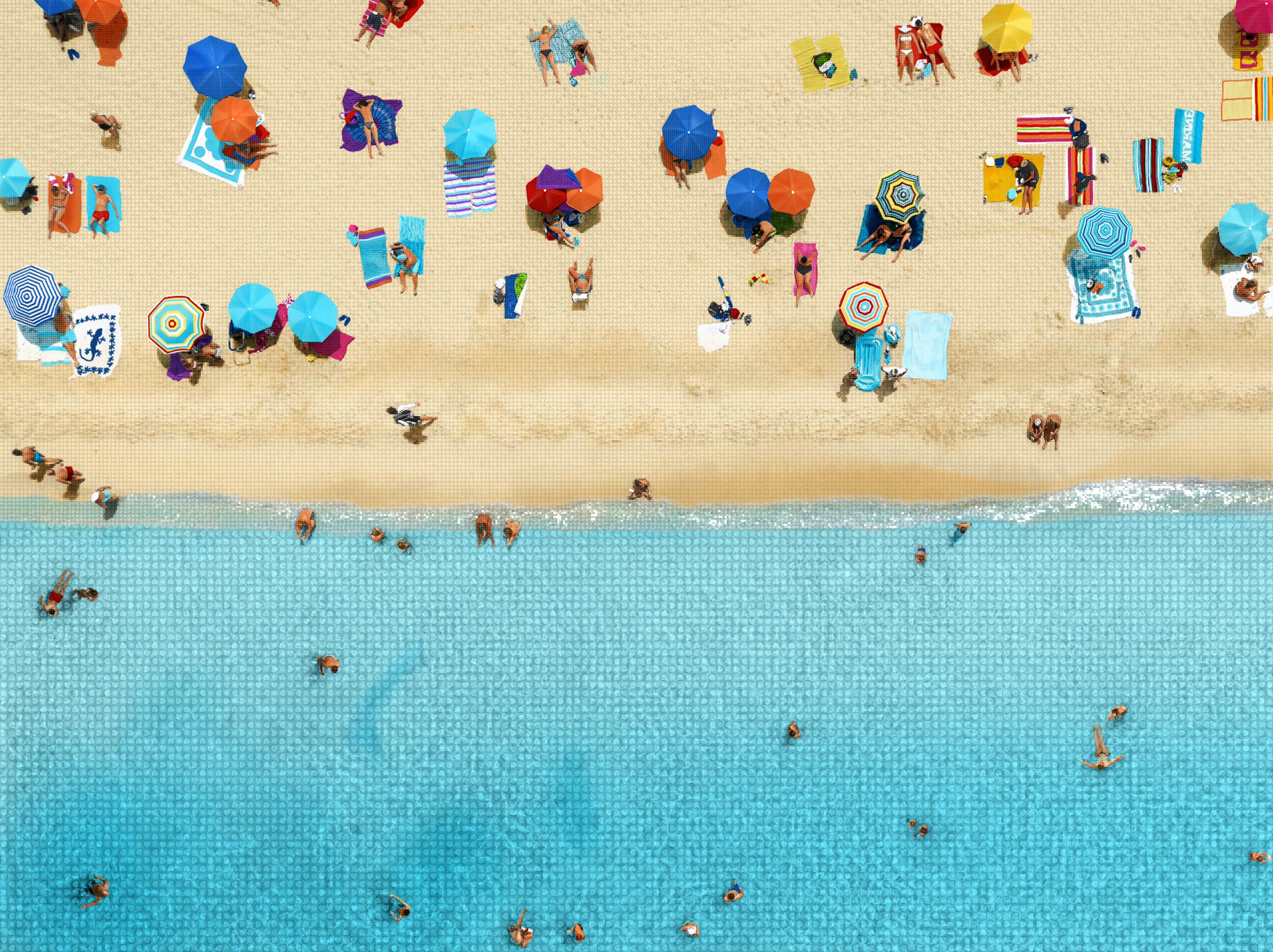 Nick Holdsworth Landscape Print – XL Strand Drone