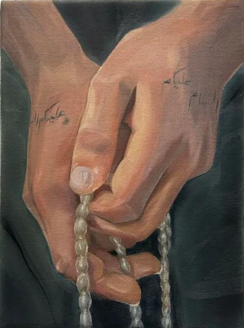 Still-Life Painting de Nick Horcher - La paz sea contigo, y otras oraciones por la libertad