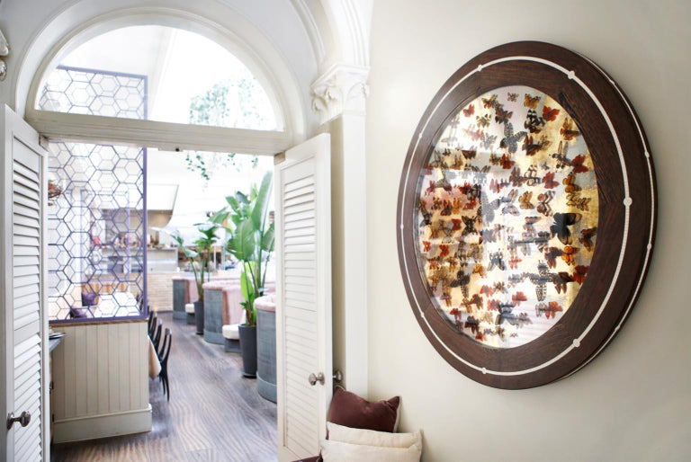 Nick Jeffrey Muwaki, butterfly installation art, large wall sculpture