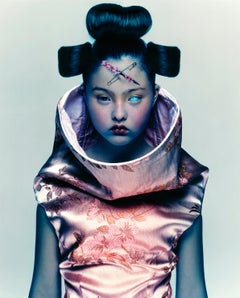 Devon Nick Knight, Modèle, mode, Asie, Portrait, Photograhpy, années 90, rose