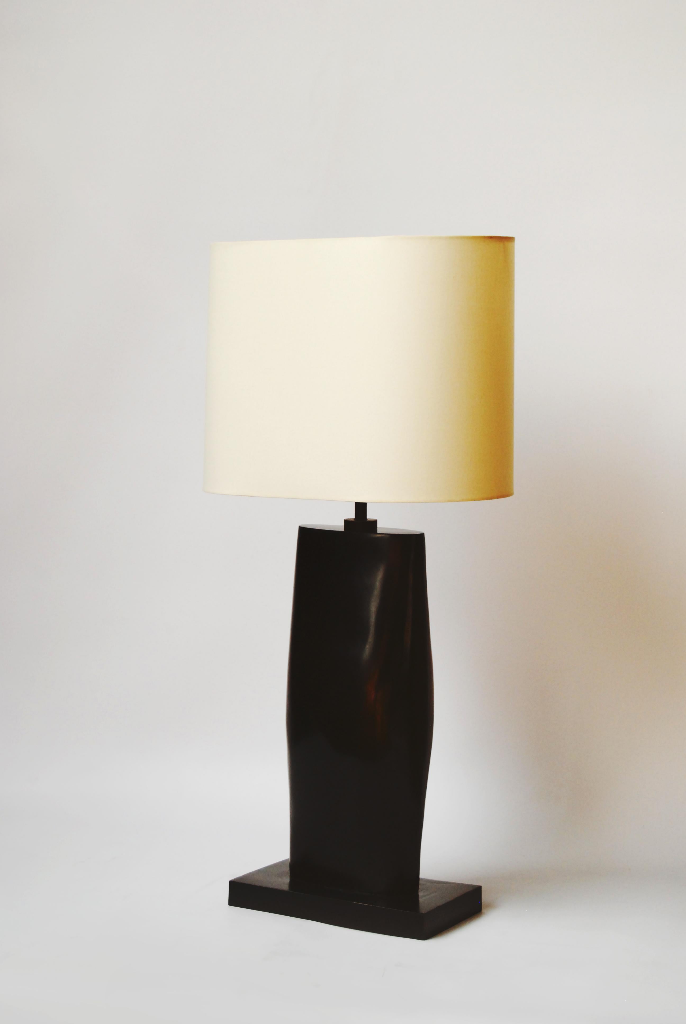Nick Lamp in Cast Bronze from Elan Atelier

The Nick lamp is cast in solid bronze using the lost wax method. Shown in our dark bronze finish with linen shade. Custom sizes and finishes are available.

Dimensions/
w 16.5 x d 9.4 x h 29.5 in
w 42 x d