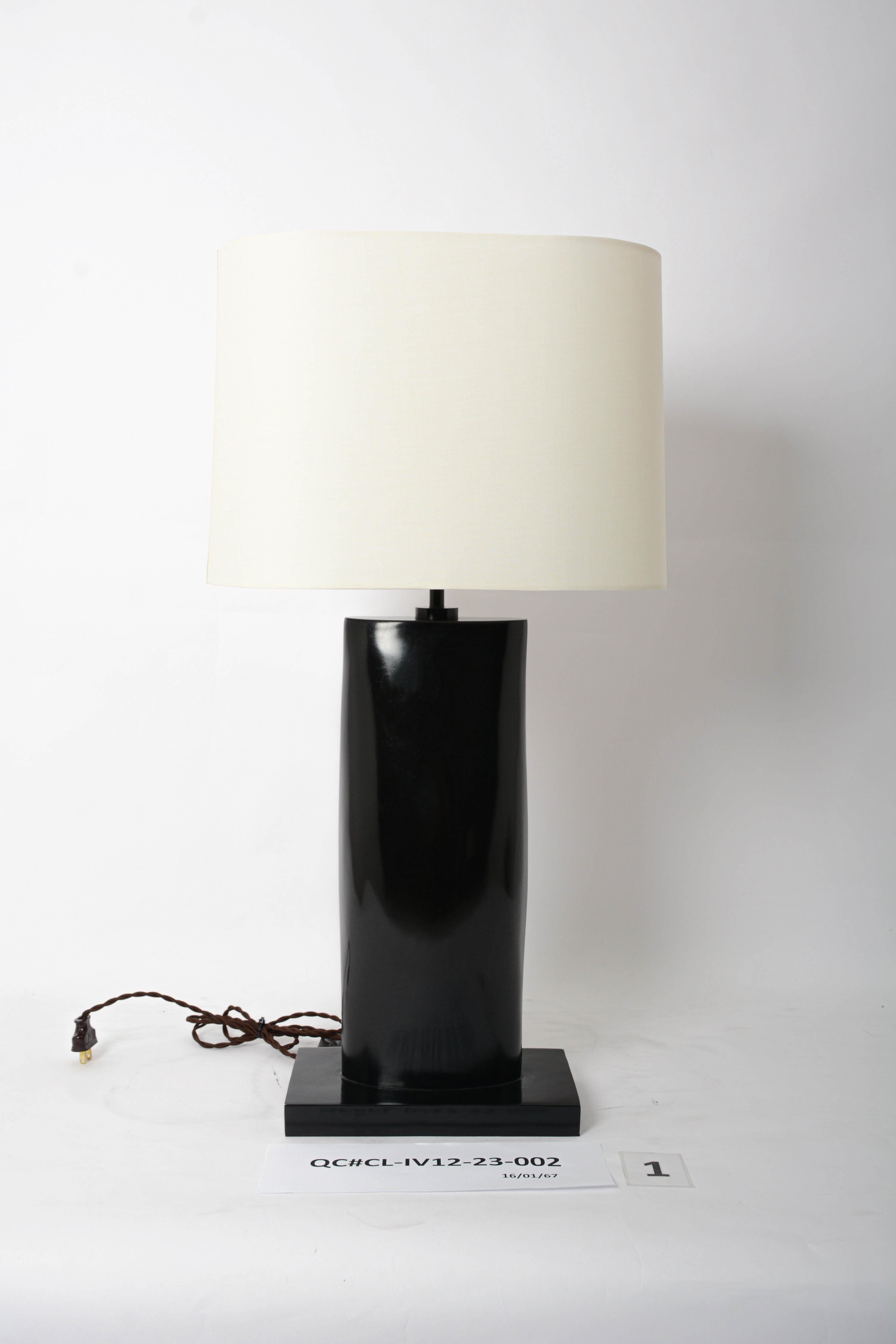 Nick Lamp in Cast Bronze with Black Finish by Elan Atelier (made to order) For Sale 1