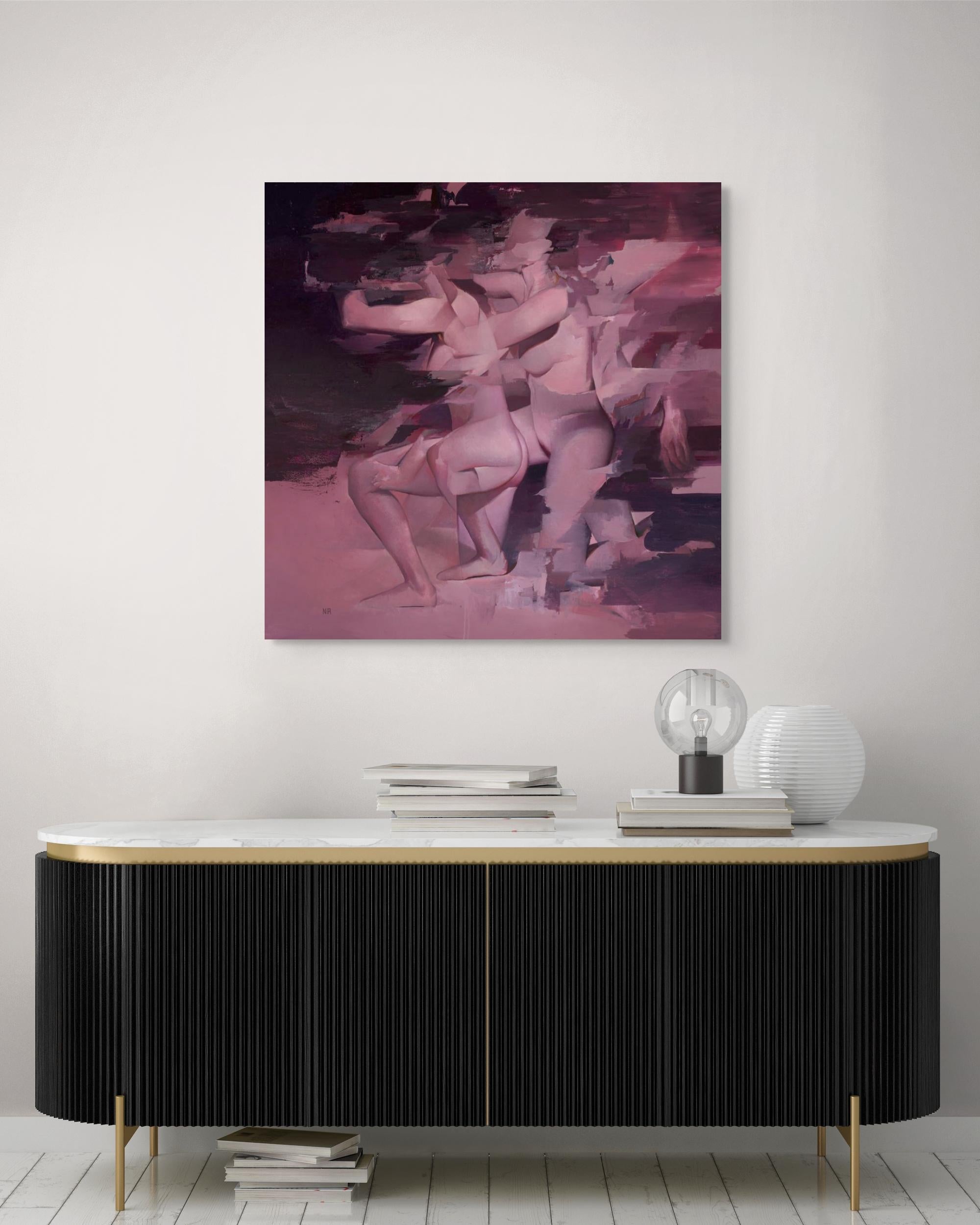„Night at the Beach“ (2023) von Nick Runge, Original-Ölgemälde im Angebot 4