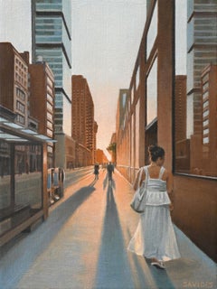 23rd Street Sunset, Oil Painting