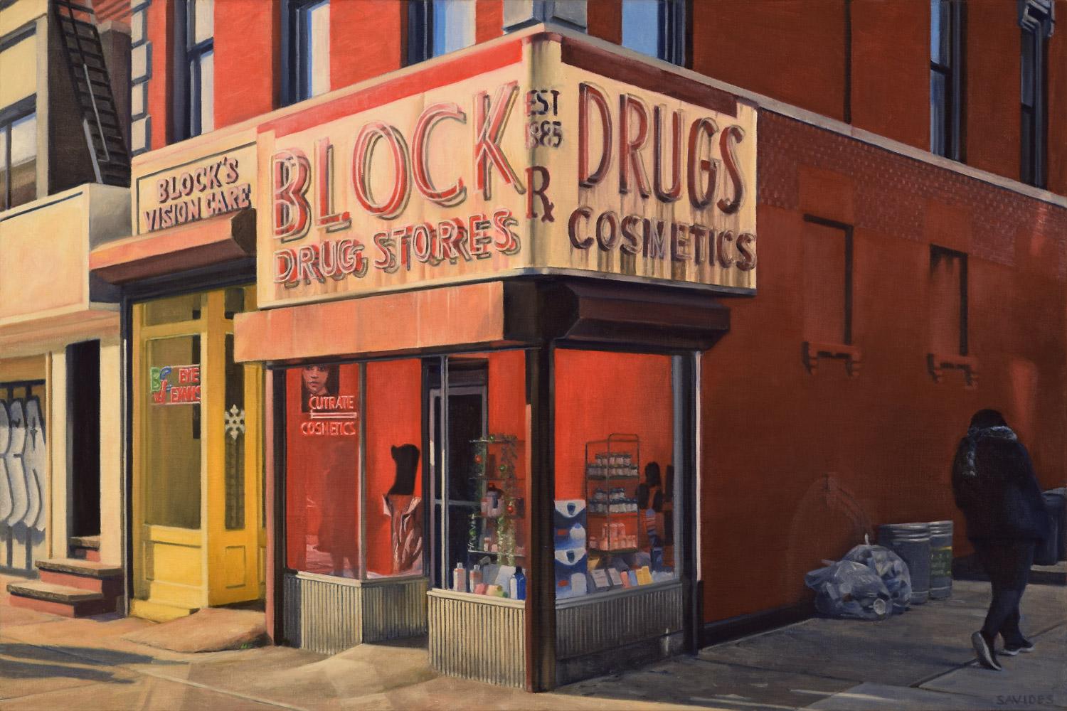 Block Drugs, Oil Painting - Art by Nick Savides