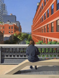 High Line â€“ Looking West, Oil Painting