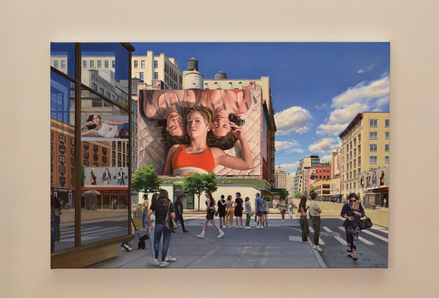 NoHo Crossroads, Pittura a olio - Painting Realismo americano di Nick Savides
