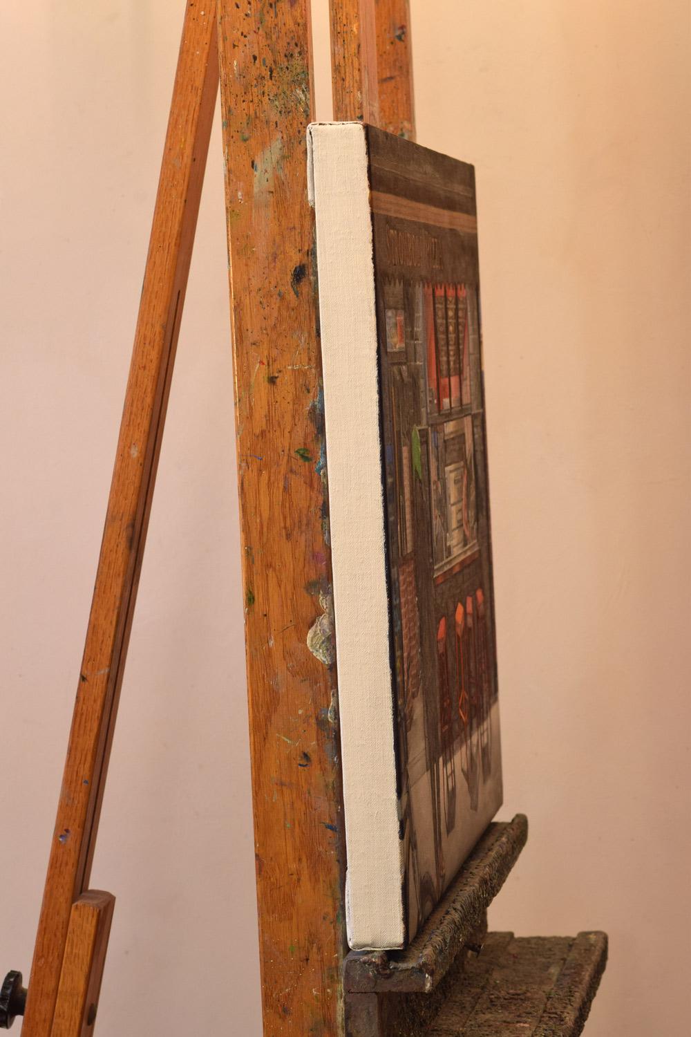 Pizza Stromboli, Pintura al óleo - Painting de Nick Savides