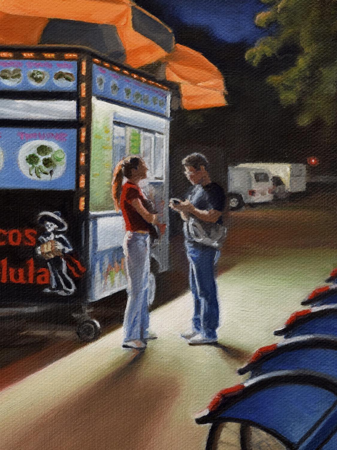 Taco Truck, Oil Painting For Sale 1