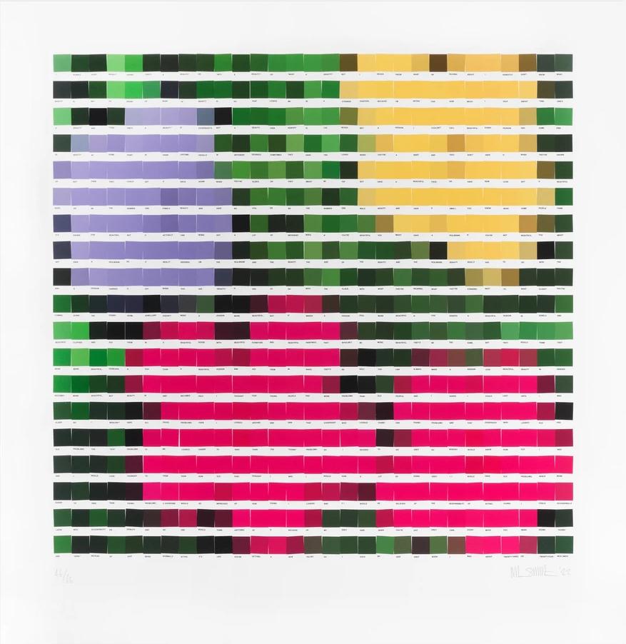 NICK SMITH - BEAUTY. Limited edition hand signed Pop Art Design Modern