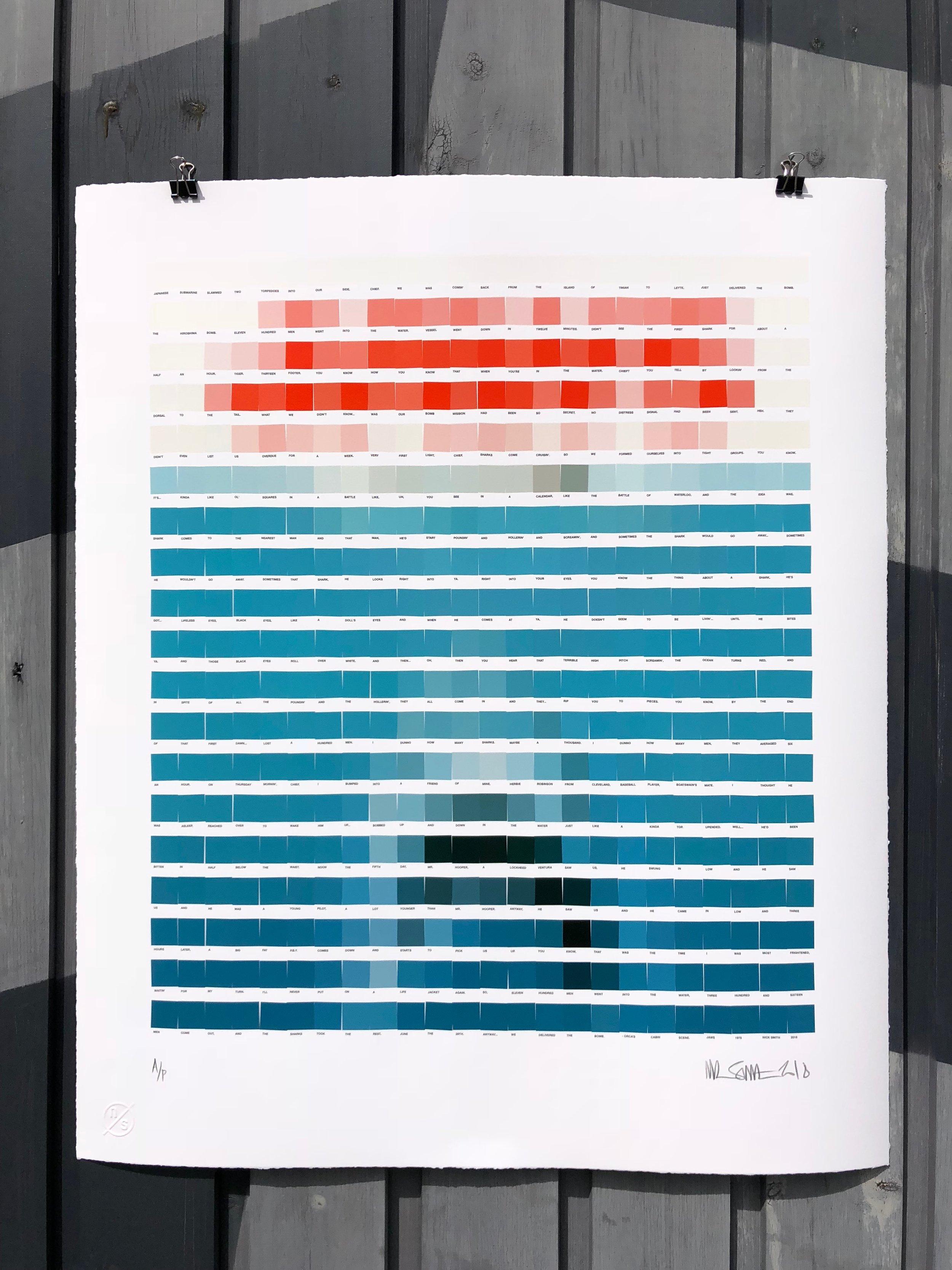 Nick Smith Abstract Print - You're Going To Need A Bigger Boat